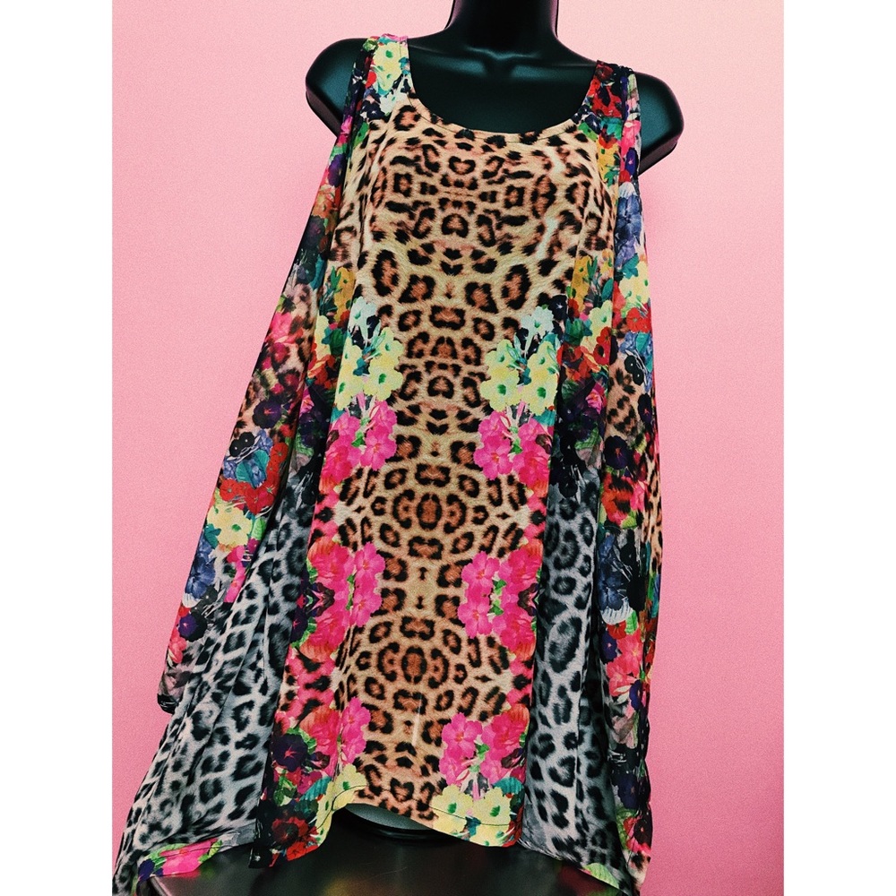 minkpink ‘acid animal’ kaftan